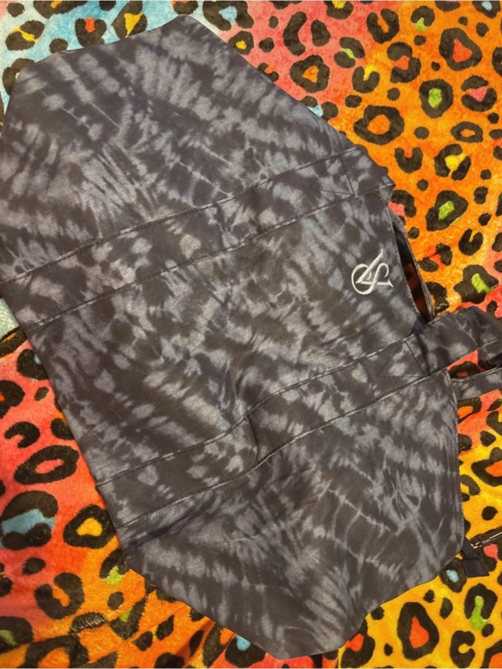 Victoria's Secret Black Tie-Dye Tote